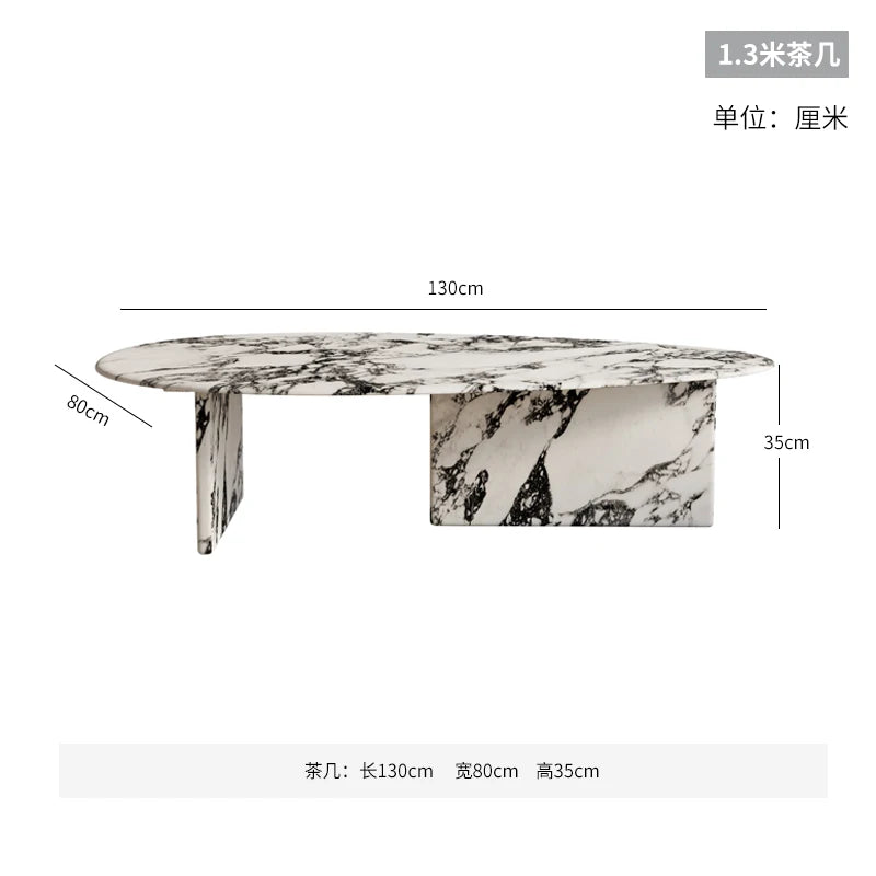 Living Room Trendy Coffee Table Neutral Marble Low Modern Coffee Table Tea Luxury Table Basse Minimaliste Balcony Furniture