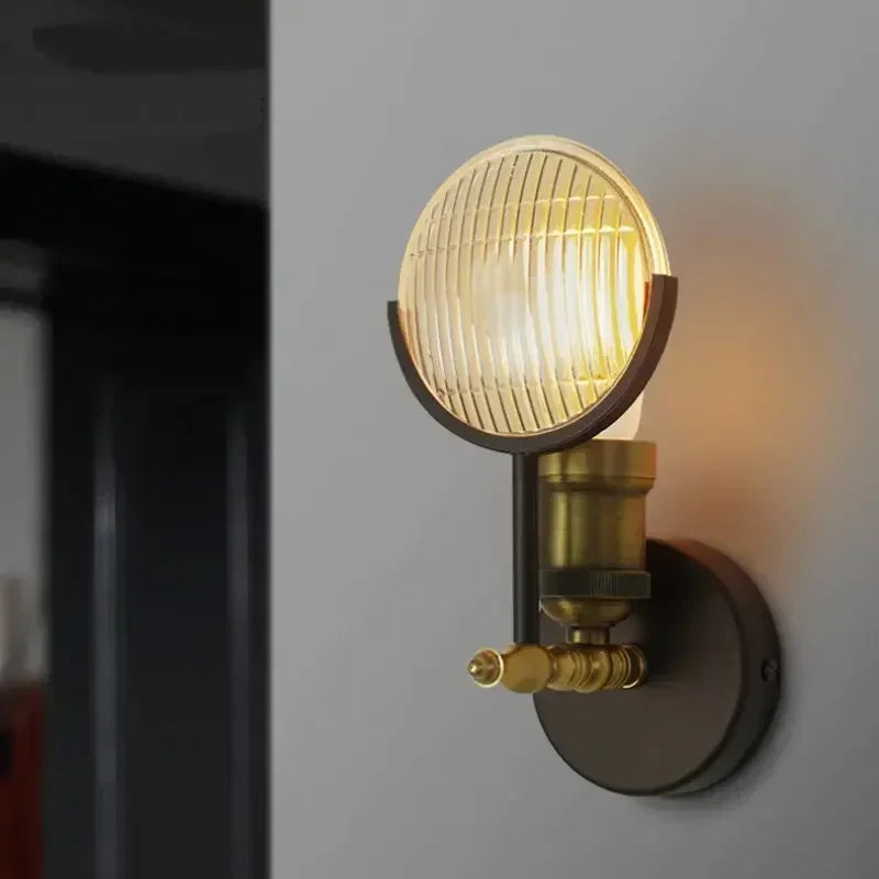 Modern Glass LED Wall Lamp Sconce Led Bedroom Wall Light Fixture for Home Decor Nordic Foyer Living Room Corridor E27 Luminaire