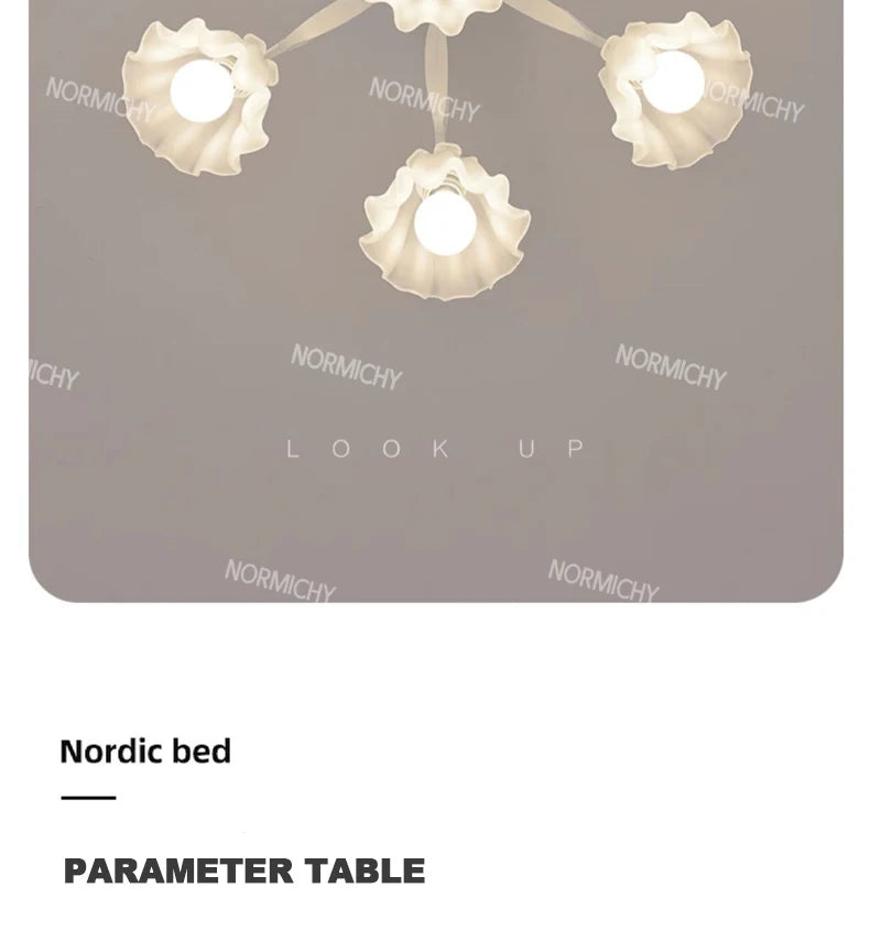 Special Promotions modern led white Flower glass suspended ceiling light Chandelier lustre Child room Bedroom Pendant lamps