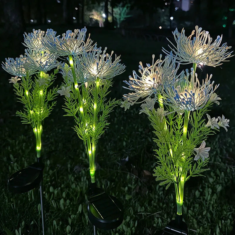 Outdoor Garden Decoration Solar Lights Shore Flowers Suitable for Outdoor Courtyard Lawn Decoration