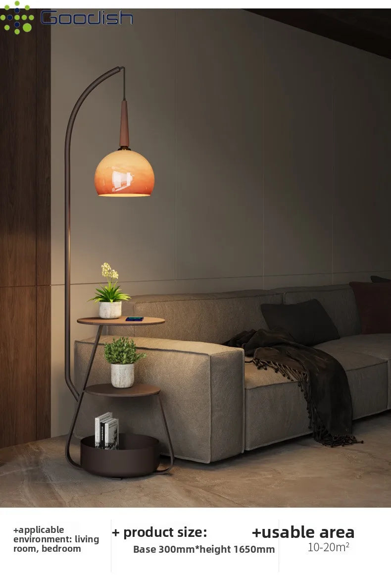 Janpanese Wabi-sabi Retro Art Creative Bending Pumpkin hat Lustre Lights LED Floor Lamps for Bedroom Home Decoration Chandelier