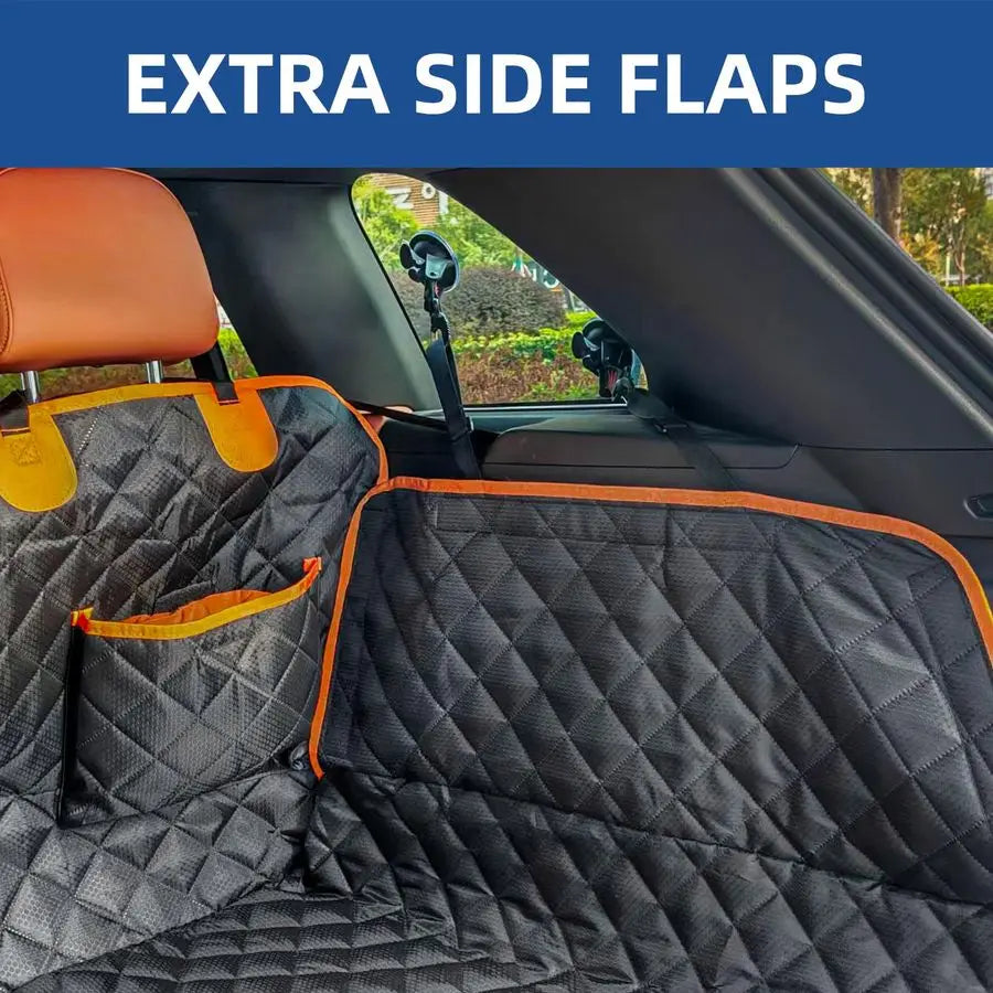 SUV Cargo Liner, 600D Waterproof Pet Trunk Cargo Cover Dog Seat Mat for SUVs Sedans Vans with Bumper Flap Protector, NonSlip, La