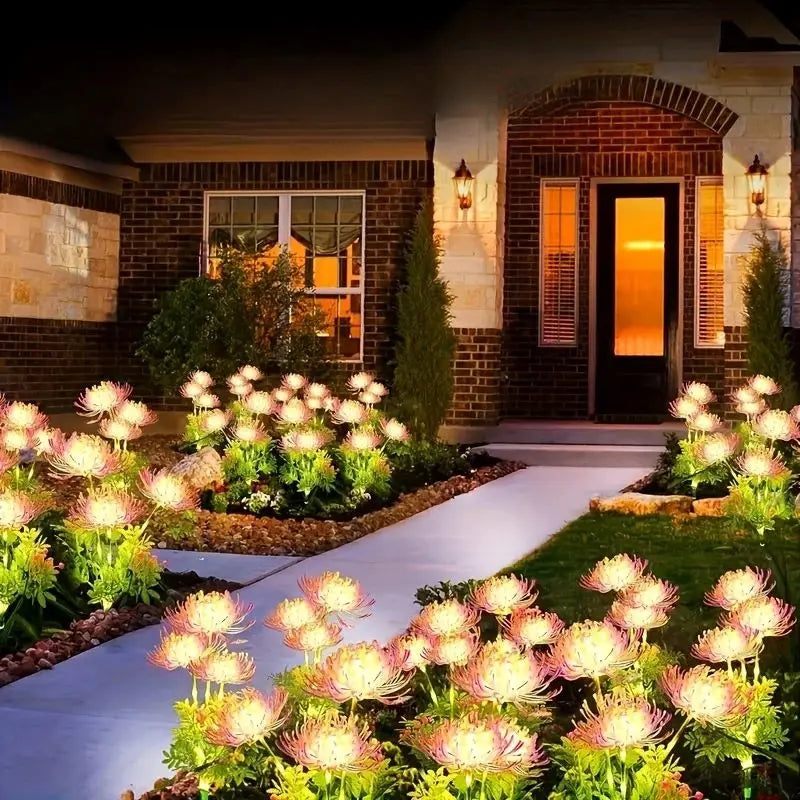 Outdoor Garden Decoration Solar Lights Shore Flowers Suitable for Outdoor Courtyard Lawn Decoration