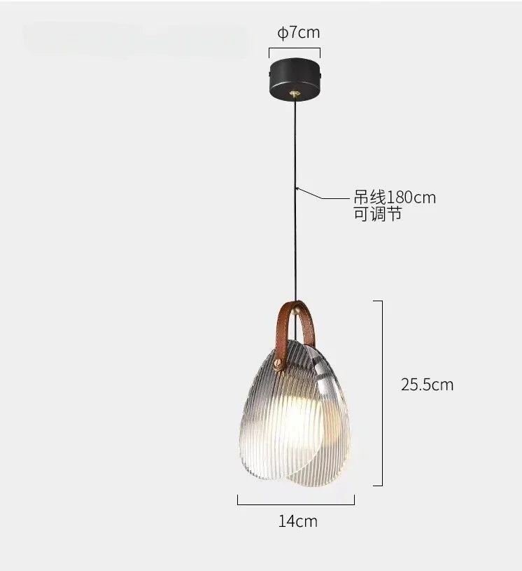 Modern Glass LED Wall Lamp Sconce Led Bedroom Wall Light Fixture for Home Decor Nordic Foyer Living Room Corridor E27 Luminaire