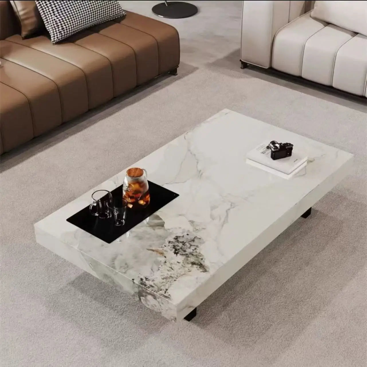 Decoration Living Room Minimalist Side Table Clear Cheap Unique Space Saving Coffee Table Nordic Mesas Bajas Home Furniture