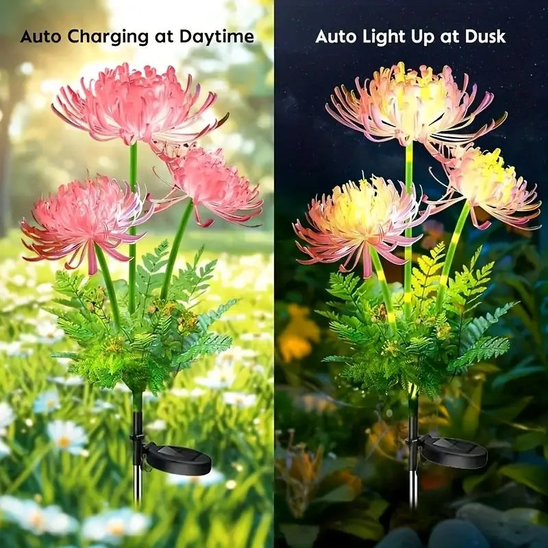 Outdoor Garden Decoration Solar Lights Shore Flowers Suitable for Outdoor Courtyard Lawn Decoration