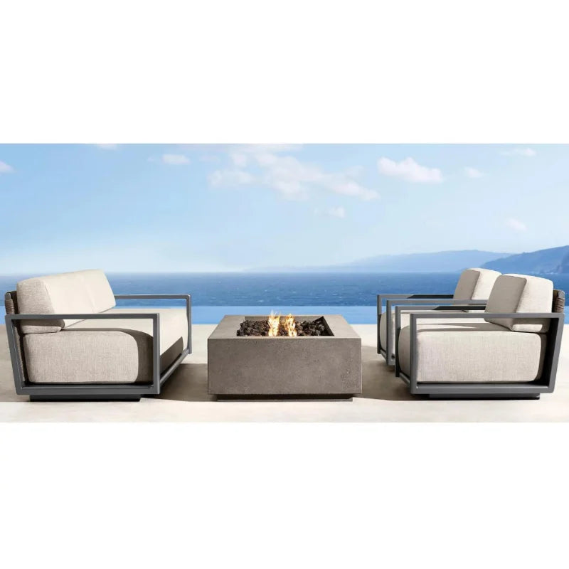 Metal Furniture Villa Leisure Sofas Patio Outdoor Furniture Wholesale High End Patio Outdoor Garden Sofa Sets