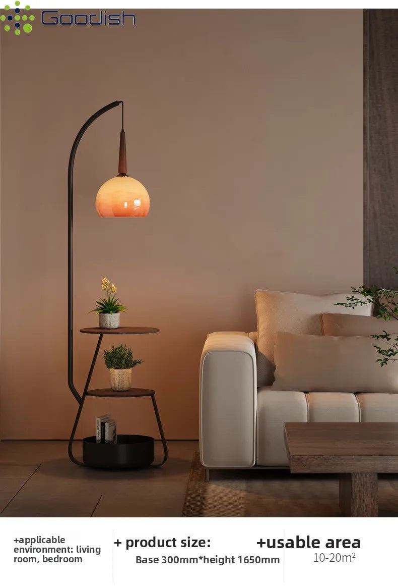 Janpanese Wabi-sabi Retro Art Creative Bending Pumpkin hat Lustre Lights LED Floor Lamps for Bedroom Home Decoration Chandelier