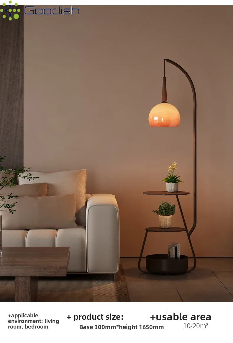 Janpanese Wabi-sabi Retro Art Creative Bending Pumpkin hat Lustre Lights LED Floor Lamps for Bedroom Home Decoration Chandelier