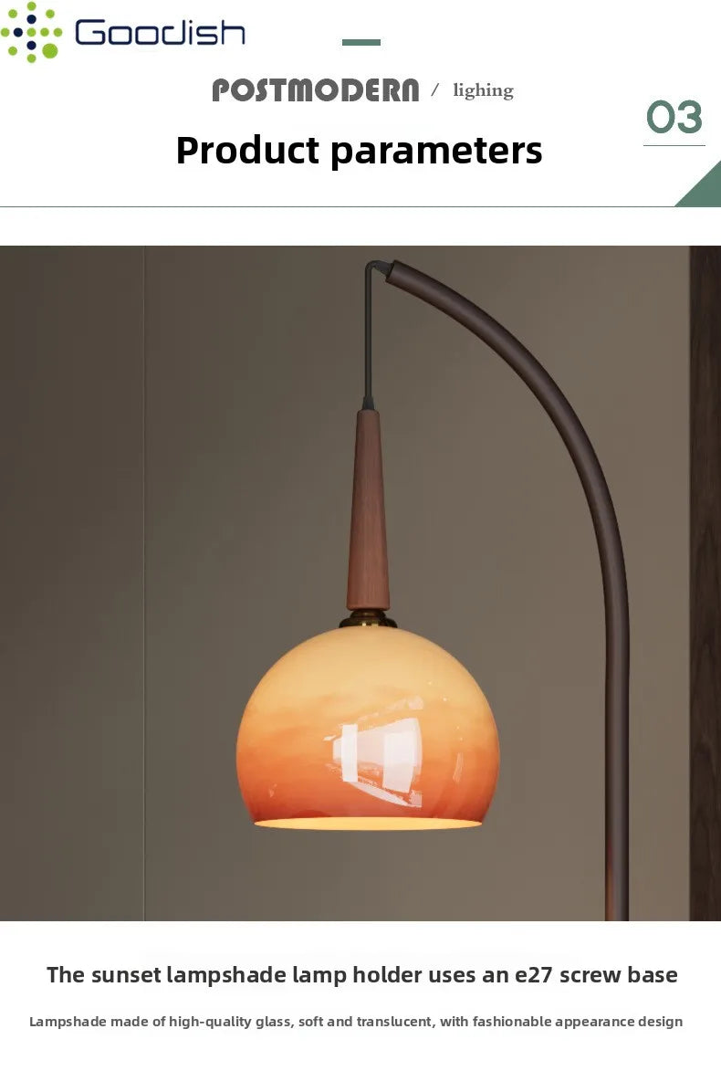 Janpanese Wabi-sabi Retro Art Creative Bending Pumpkin hat Lustre Lights LED Floor Lamps for Bedroom Home Decoration Chandelier