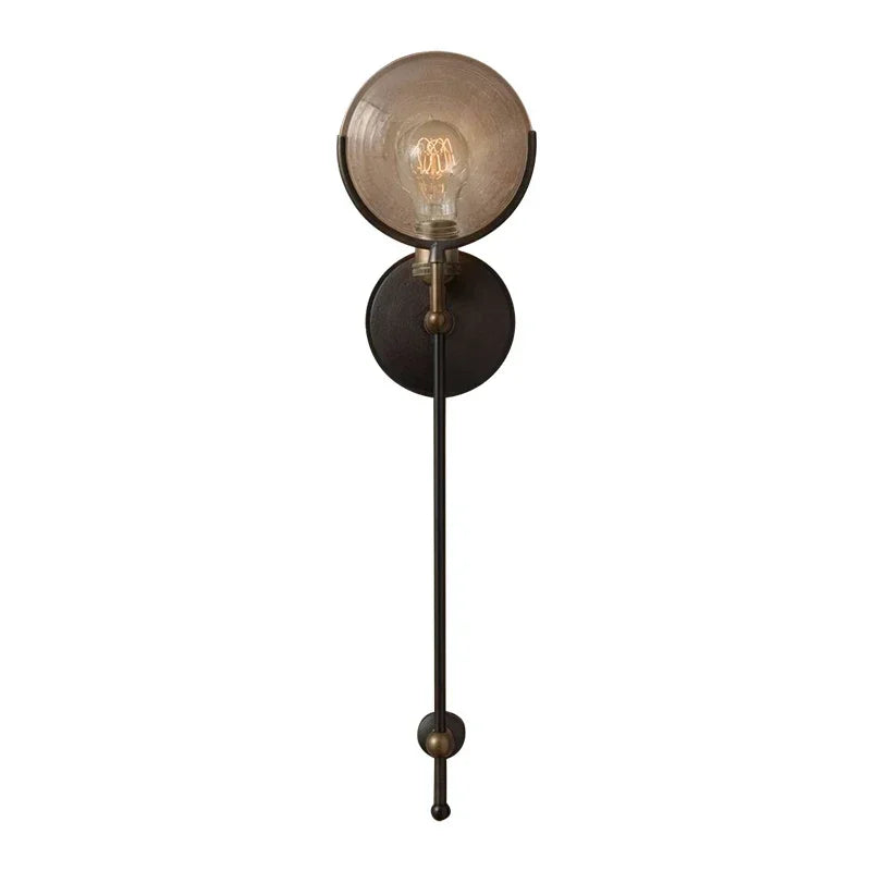 Modern Glass LED Wall Lamp Sconce Led Bedroom Wall Light Fixture for Home Decor Nordic Foyer Living Room Corridor E27 Luminaire