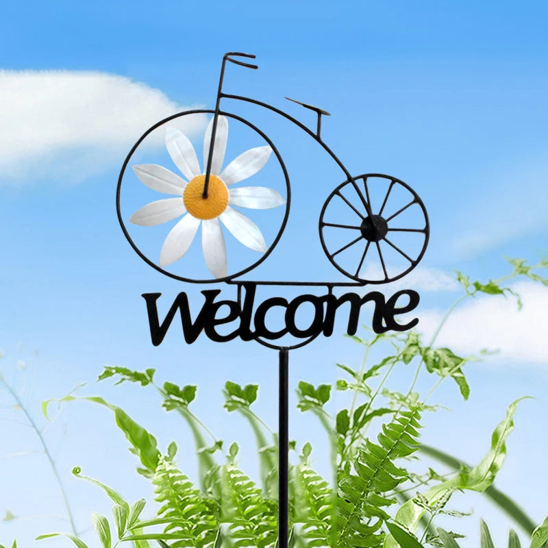 1pc Outdoor Garden Daisy Windmill Decoration,Courtyard Metal Windmill Decoration,Home Yard Art Decoration Gift-Add An Interestin