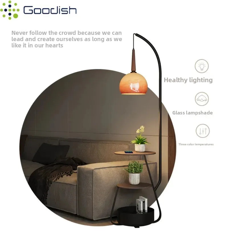Janpanese Wabi-sabi Retro Art Creative Bending Pumpkin hat Lustre Lights LED Floor Lamps for Bedroom Home Decoration Chandelier