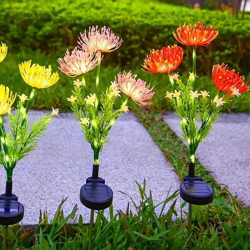 Outdoor Garden Decoration Solar Lights Shore Flowers Suitable for Outdoor Courtyard Lawn Decoration