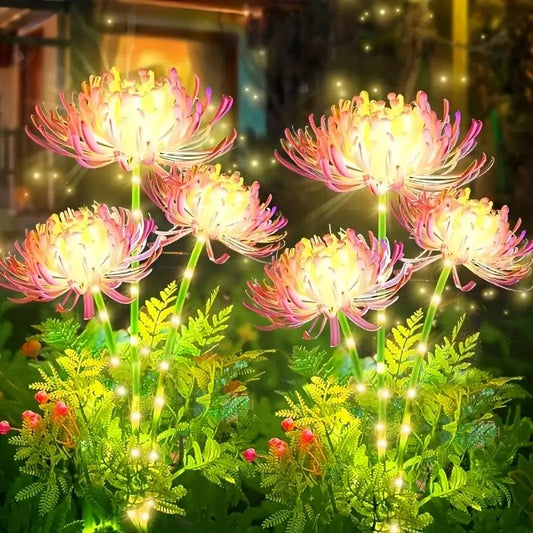 Outdoor Garden Decoration Solar Lights Shore Flowers Suitable for Outdoor Courtyard Lawn Decoration