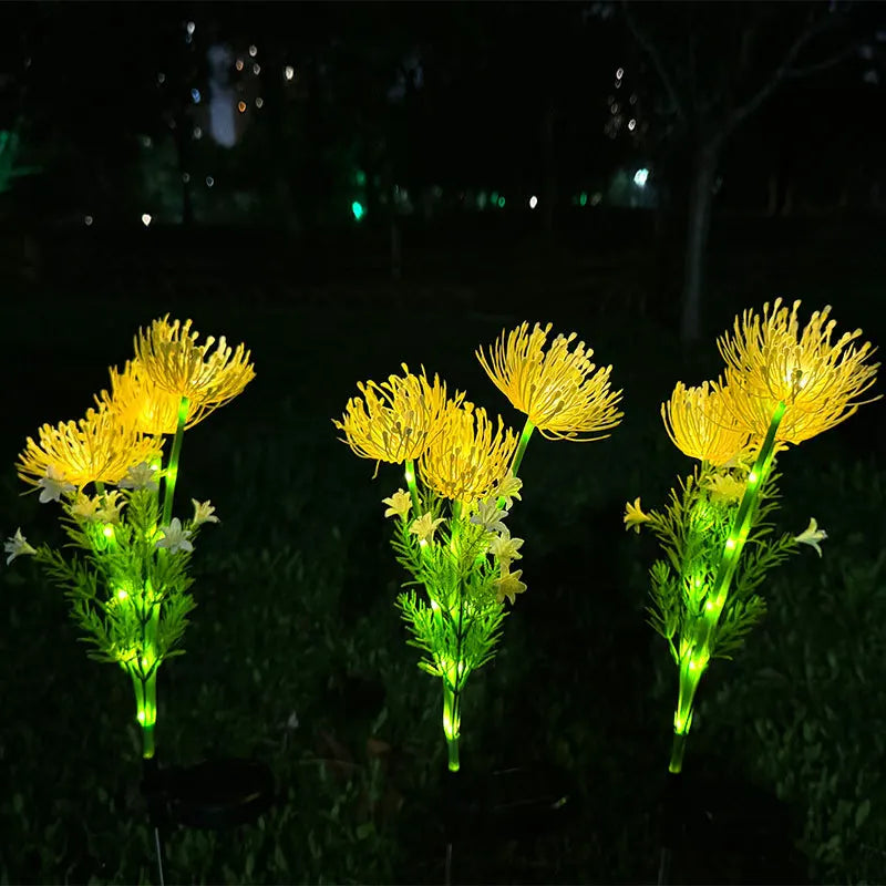 Outdoor Garden Decoration Solar Lights Shore Flowers Suitable for Outdoor Courtyard Lawn Decoration