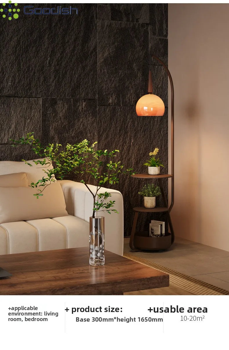 Janpanese Wabi-sabi Retro Art Creative Bending Pumpkin hat Lustre Lights LED Floor Lamps for Bedroom Home Decoration Chandelier
