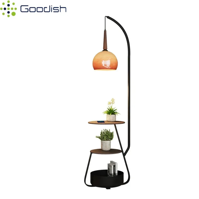 Janpanese Wabi-sabi Retro Art Creative Bending Pumpkin hat Lustre Lights LED Floor Lamps for Bedroom Home Decoration Chandelier