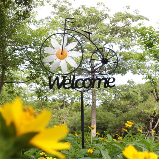 1pc Outdoor Garden Daisy Windmill Decoration,Courtyard Metal Windmill Decoration,Home Yard Art Decoration Gift-Add An Interestin