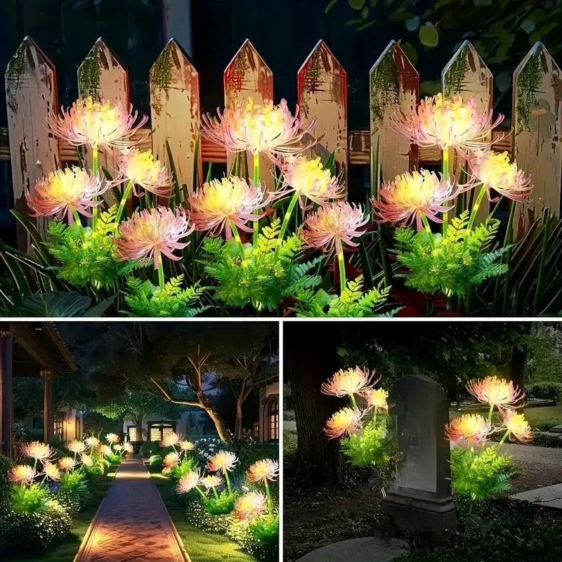 Outdoor Garden Decoration Solar Lights Shore Flowers Suitable for Outdoor Courtyard Lawn Decoration