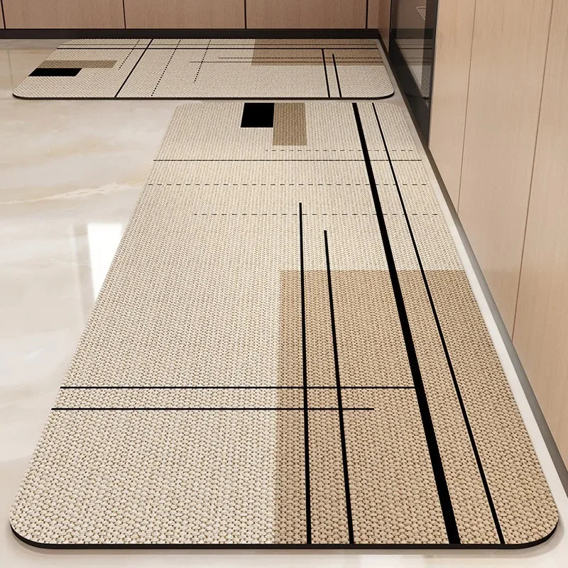 Kitchen Rug Super Absorbent Kitchen Mat for Floor Non-slip Rugs Bathroom Mat Washable Kitchen Carpet שטיח למטבח
