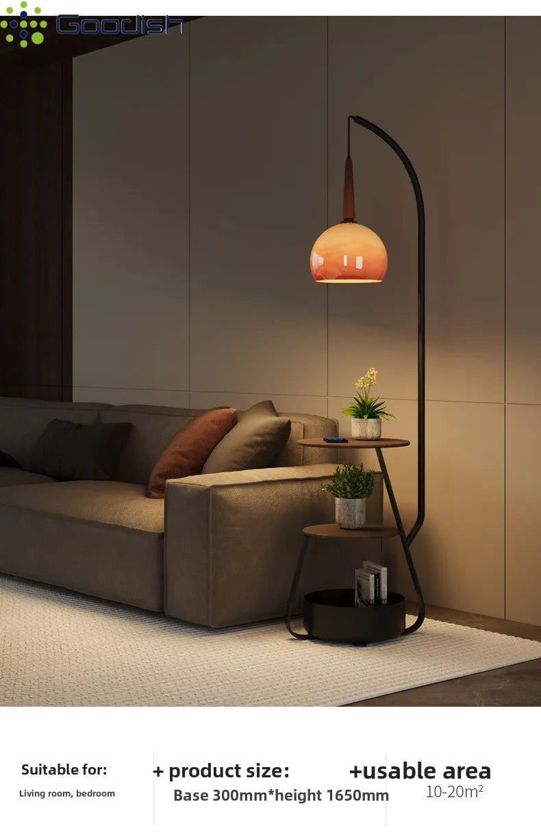 Janpanese Wabi-sabi Retro Art Creative Bending Pumpkin hat Lustre Lights LED Floor Lamps for Bedroom Home Decoration Chandelier