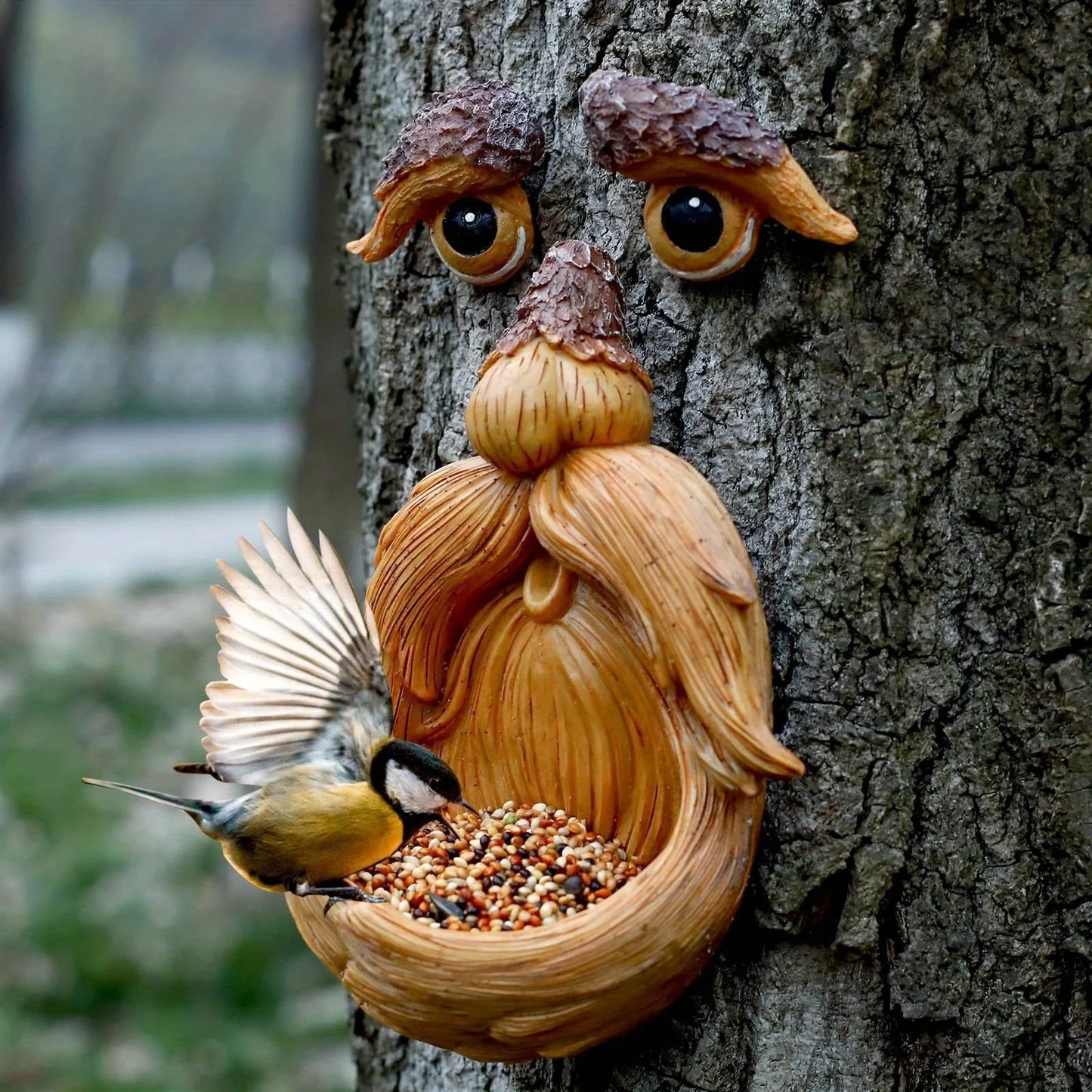 Tree Face, Tree Faces Outdoor, Tree Art, Tree Decorations Outdoor, Tree Faces, Tree Stump Decor, Face for Tree Trunk
