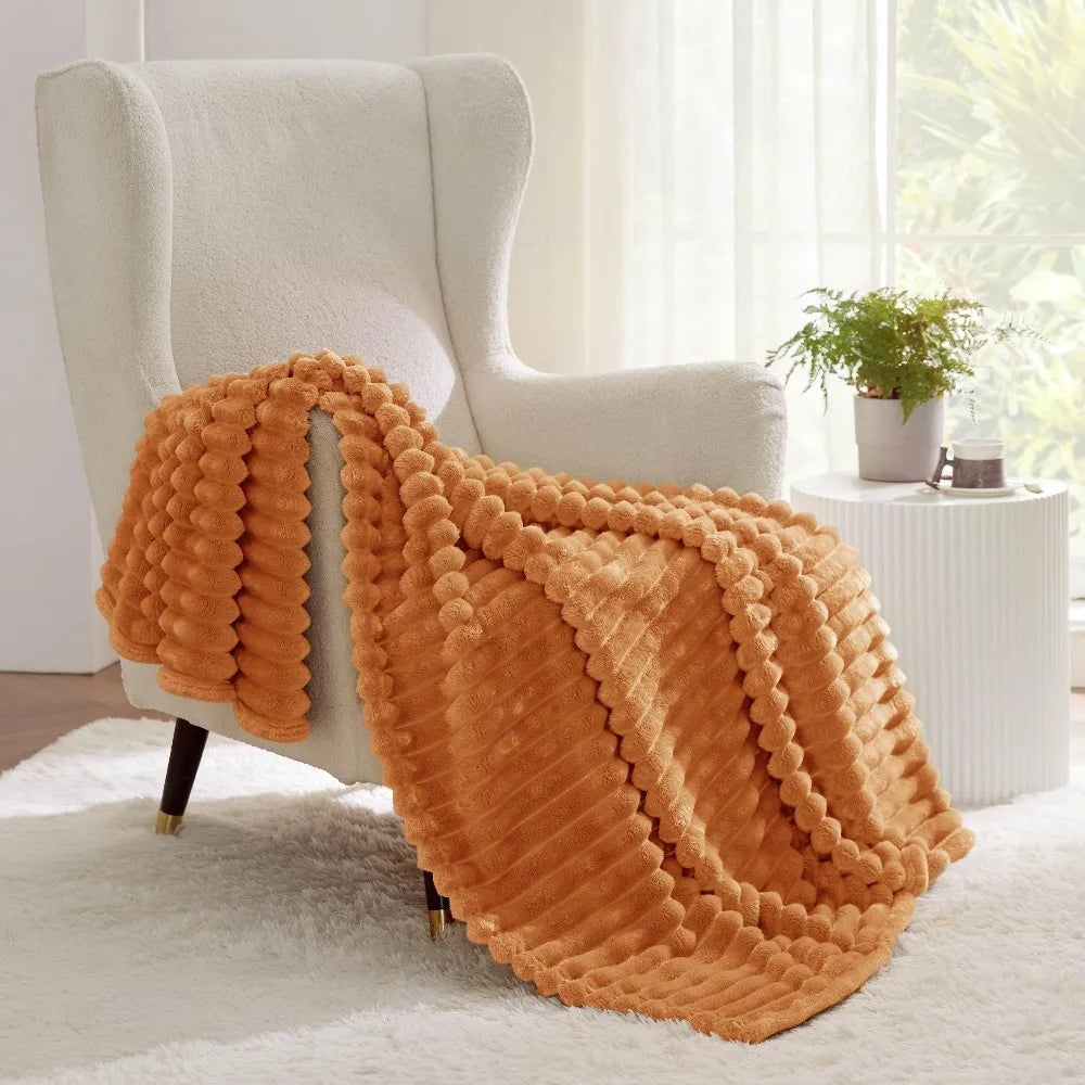 Bedsure GentleSoft White Throw Blanket for Couch - Cozy Blanket for Women, Cute Fleece Throws for Girls Sofa Couch Cover