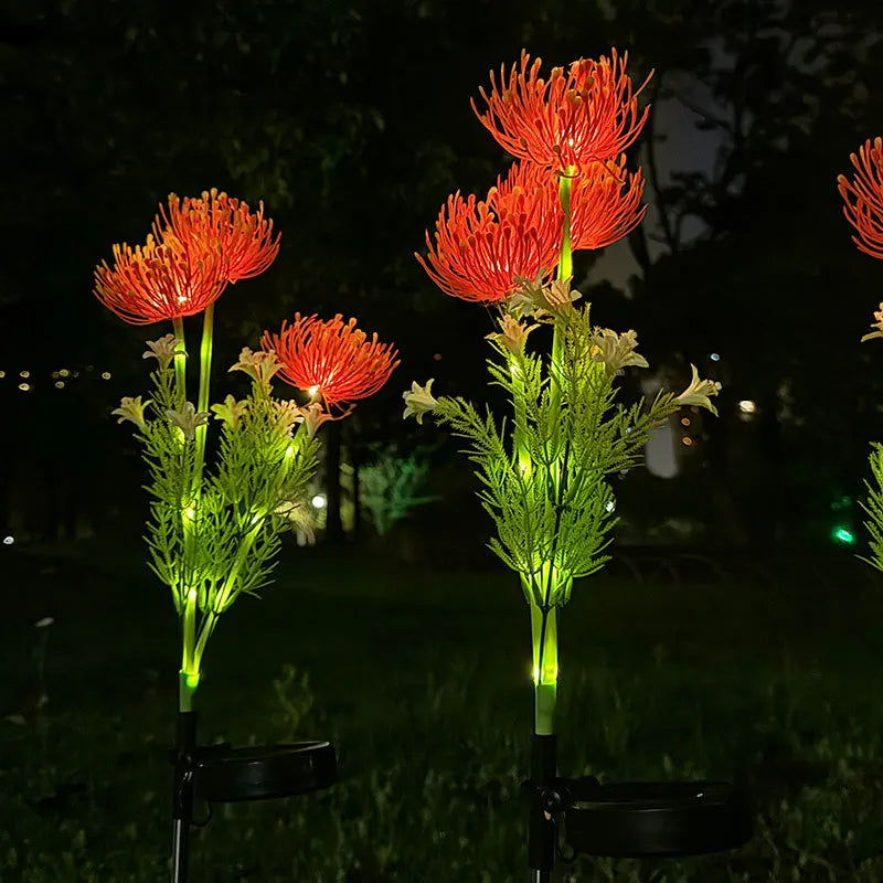 Outdoor Garden Decoration Solar Lights Shore Flowers Suitable for Outdoor Courtyard Lawn Decoration