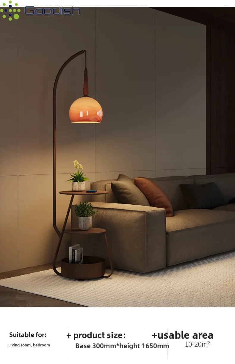 Janpanese Wabi-sabi Retro Art Creative Bending Pumpkin hat Lustre Lights LED Floor Lamps for Bedroom Home Decoration Chandelier