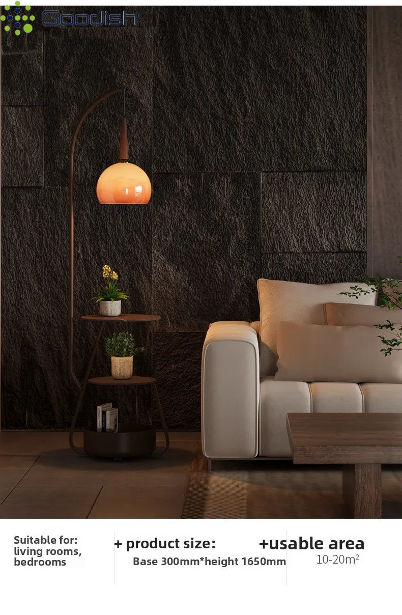 Janpanese Wabi-sabi Retro Art Creative Bending Pumpkin hat Lustre Lights LED Floor Lamps for Bedroom Home Decoration Chandelier