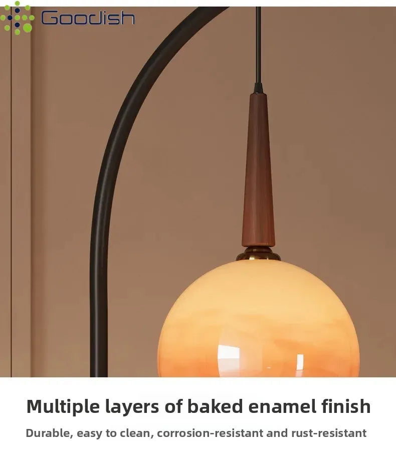 Janpanese Wabi-sabi Retro Art Creative Bending Pumpkin hat Lustre Lights LED Floor Lamps for Bedroom Home Decoration Chandelier